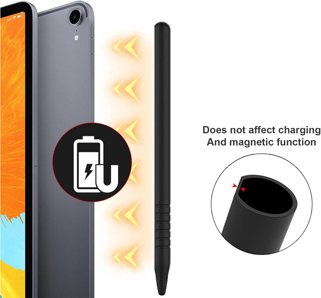 Apple Pencil 2nd Gen Case, Apple Pencil Cover, Protective Silicone Sleeve for Apple Pencil 2nd Generation (Pink + Purple)